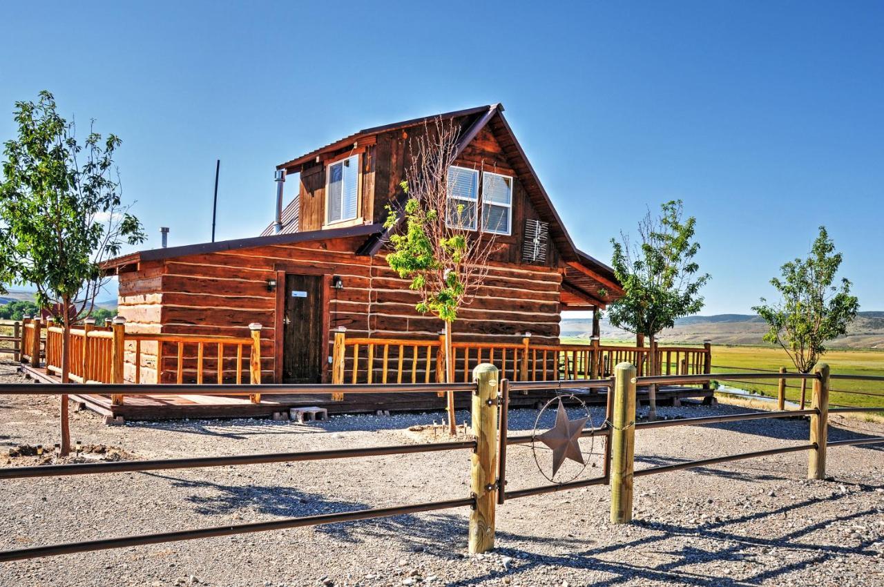 Remote Antimony Log Cabin With Green Meadow Views! Villa ภายนอก รูปภาพ